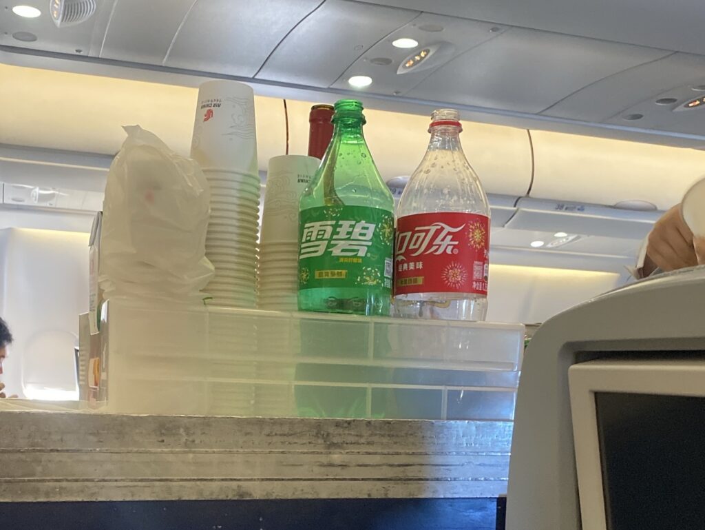 Air China　ドリンクサービス