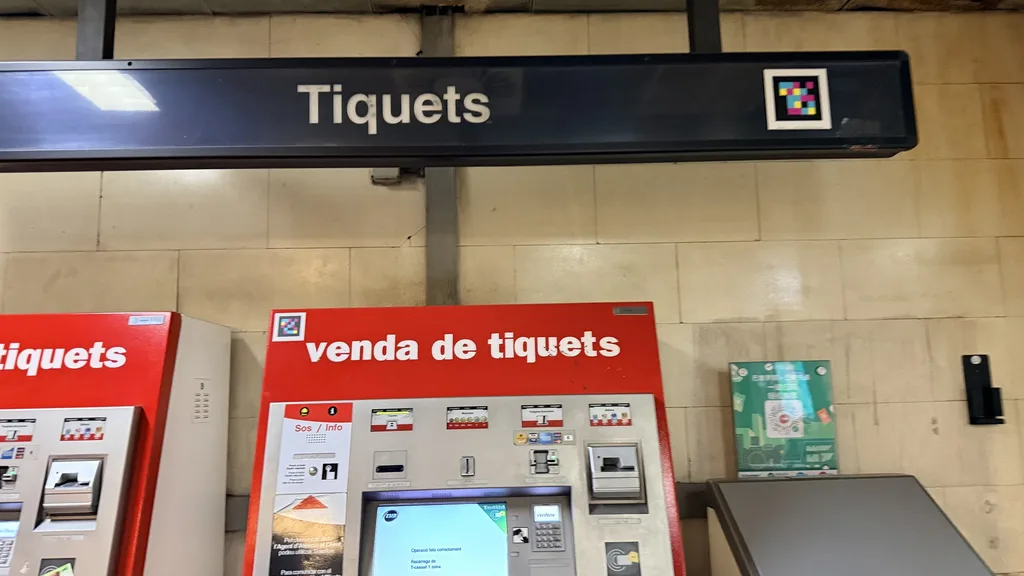 バルセロナ 券売機