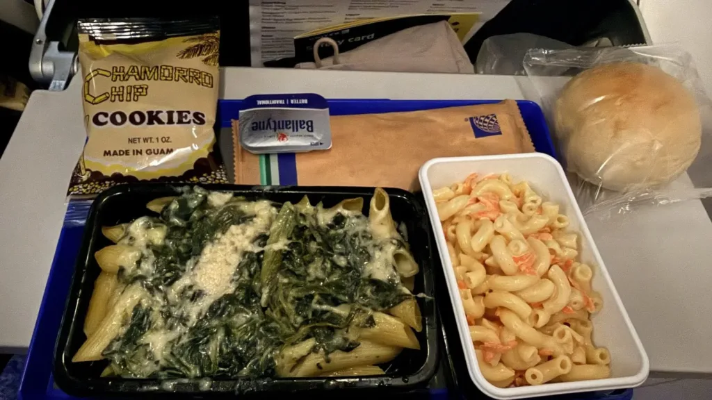 ユナイテッド航空 UA849 機内食